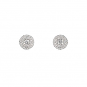 18k White Gold Diamonds Earrings 2.24ct